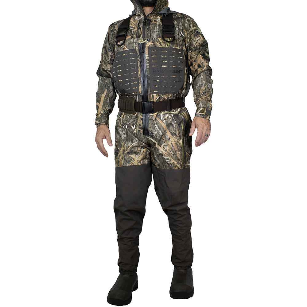 PINNACLE Zippered Breathable Camo Hunting/Fishing Wader 1200g