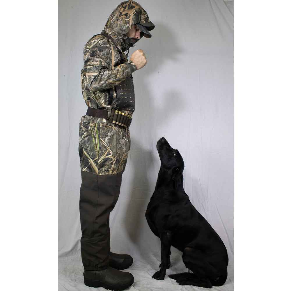 PINNACLE Zippered Breathable Camo Hunting/Fishing Wader 1200g