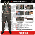 MERIDIAN Hunting/Fishing Breathable Chest Wader