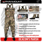 DEACON'S MARSH Camo Wader Max7 for Ultimate Fishing Comfort