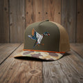 Wood Duck Hat 5-Panel Ridgeline Mesh Back Cap
