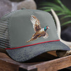 Pheasant Upland 5-Panel Trucker Rope Cap - Stylish Pheasant Trucker Cap for Outdoor Adventures