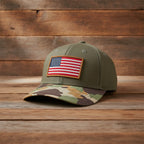 Riverside Old School Flag Cap Structured Ripstop Cap