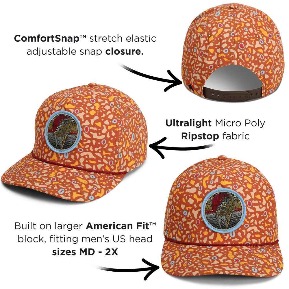 Dead Drift Fly Fishing Hat – Adjustable Trucker Cap with Rope Detail