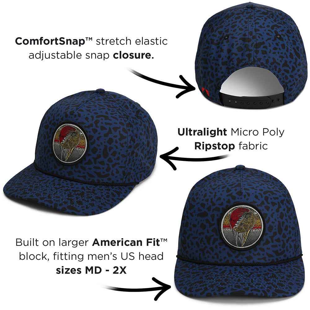 Dead Drift Fly Fishing Hat – Adjustable Trucker Cap with Rope Detail