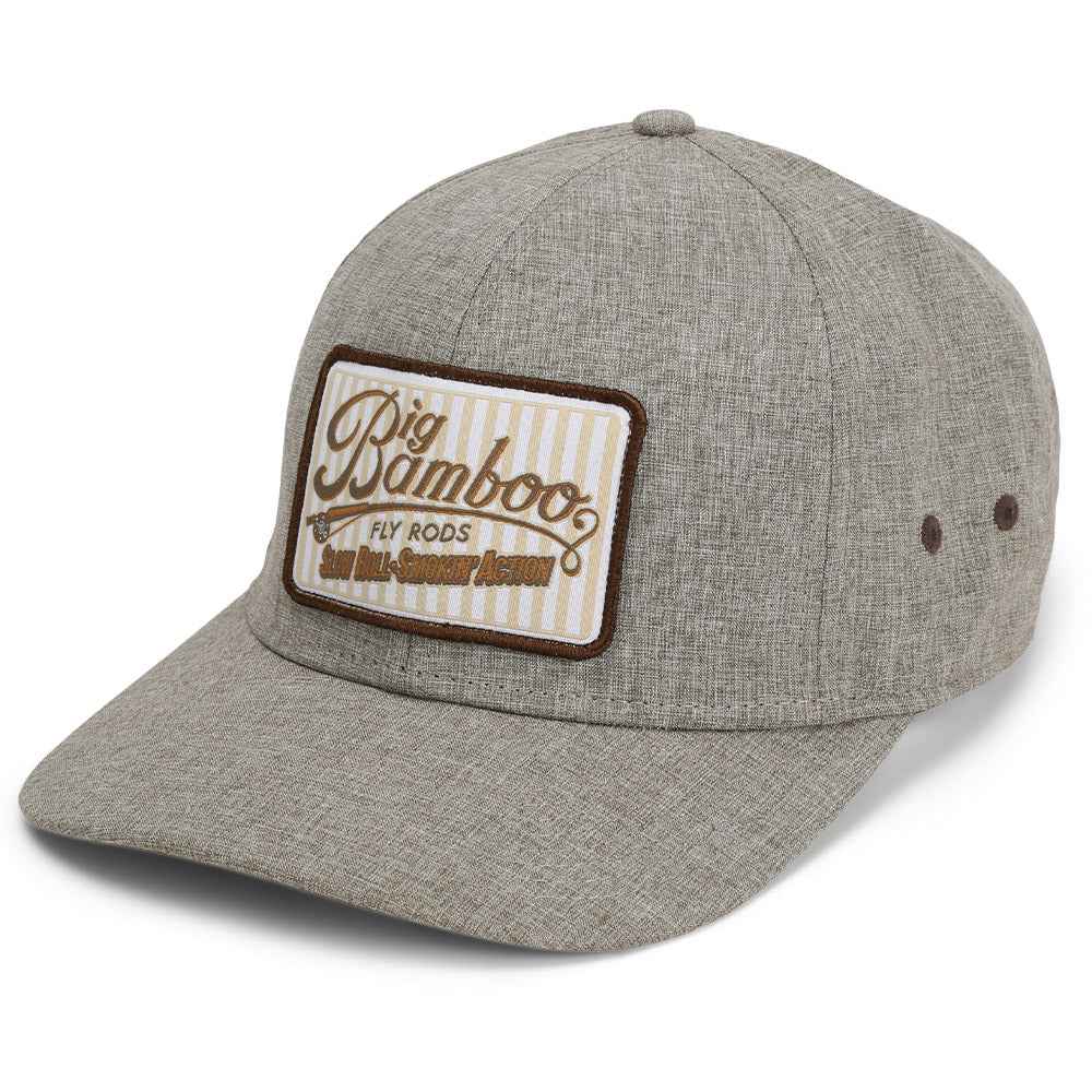Big Bamboo Fly Rod Heathered Snap-Back 6-Panel Fly Fishing Patch Cap
