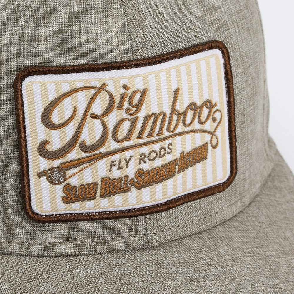 Big Bamboo Fly Rod Heathered Snap-Back 6-Panel Fly Fishing Patch Cap
