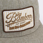 Big Bamboo Fly Rod Heathered Snap-Back 6-Panel Fly Fishing Patch Cap