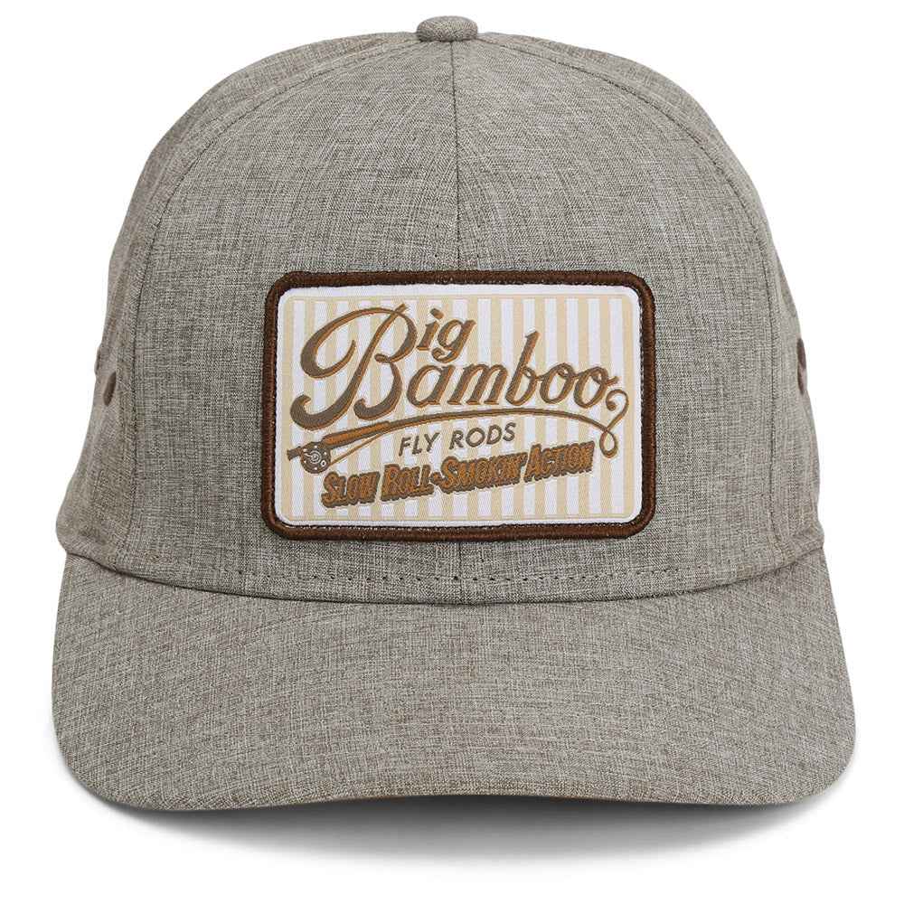 Big Bamboo Fly Rod Heathered Snap-Back 6-Panel Fly Fishing Patch Cap