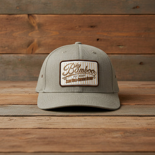 Big Bamboo Fly Rod Heathered Snap-Back 6-Panel Fly Fishing Patch Cap