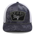 Fly Fishing Mesh Hat - Fly or Die Hat with Mesh Back and Rope Design