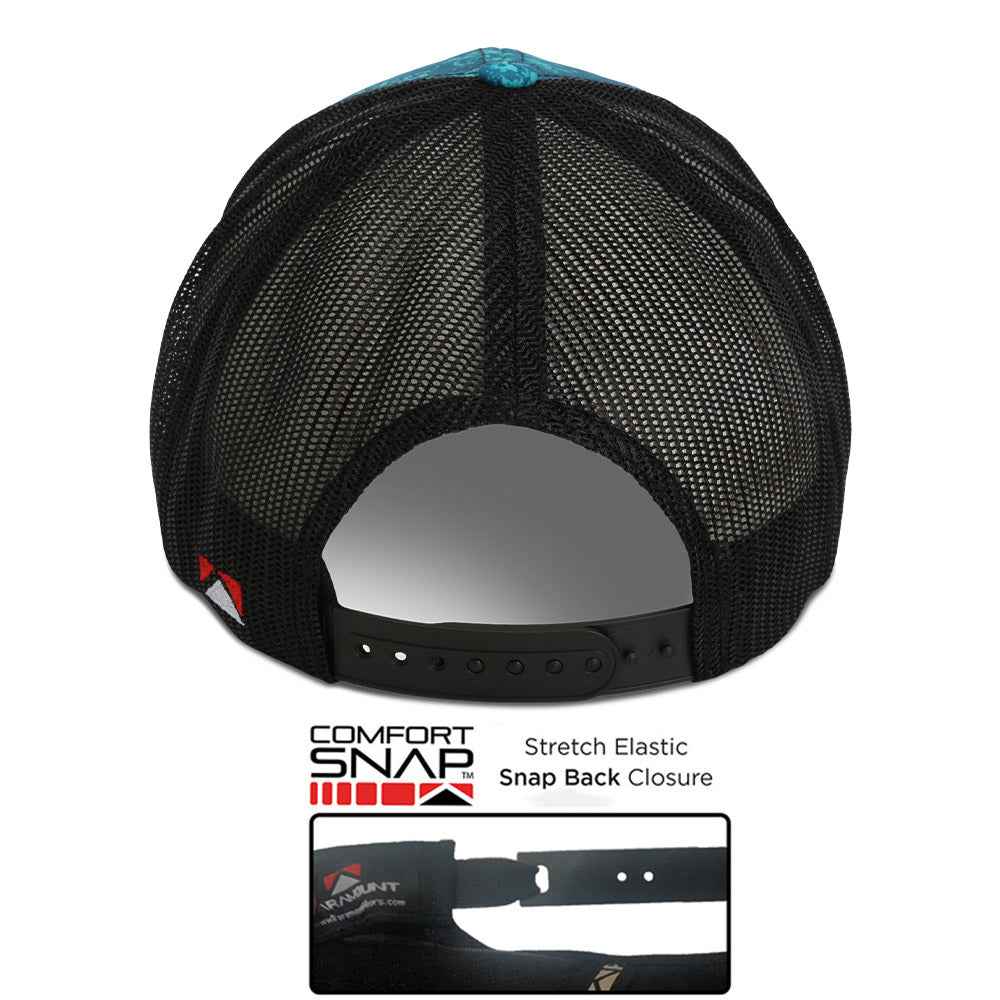Fly Fishing Mesh Hat - Fly or Die Hat with Mesh Back and Rope Design