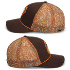 Trout Fishing Hat with Tongue Fly Patch and Mesh Back Rope Cap