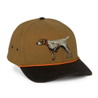 German Shorthaired Pointer Cap - Canvas Hat with Waxed Cloth Visor