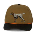 German Shorthaired Pointer Cap - Canvas Hat with Waxed Cloth Visor