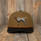 German Shorthaired Pointer Cap - Canvas Hat with Waxed Cloth Visor