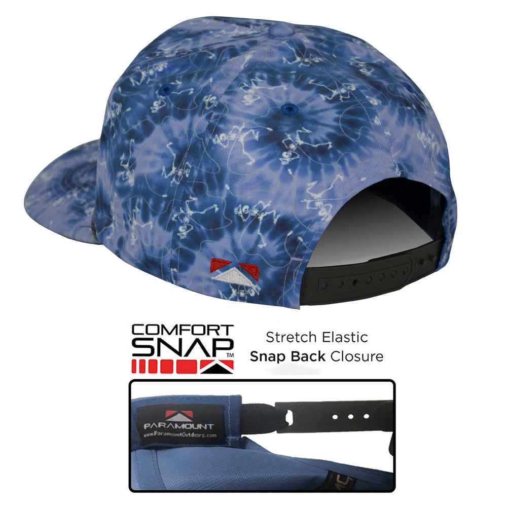 Dancing Skeletons Fly Fishing Cap - Trucker Tie Dye Rope Style