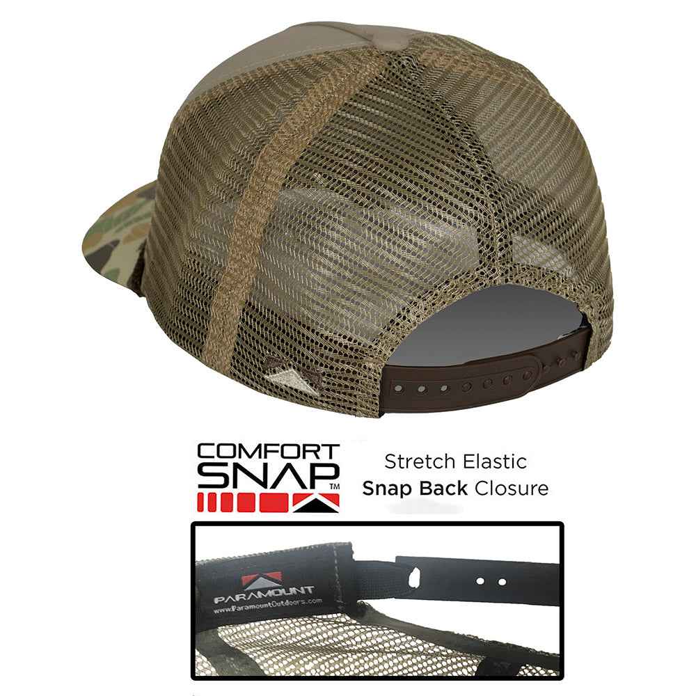 Mallard Drake Camo Trucker 5-Panel Cap - Old School Style