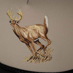 Running Deer 5-Panel Wax Cloth Visor Trucker Hat