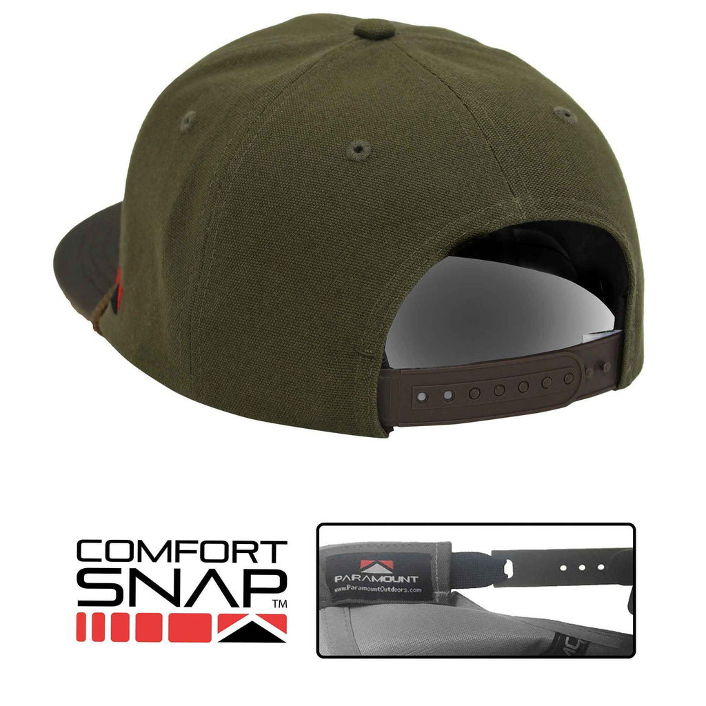 Canvas Duck Hat with Wax Visor - Mallard Drake Design