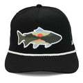 Sunset Fish Silhouette Cap - 5-Panel Performance Rope Cap