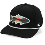 Sunset Fish Silhouette Cap - 5-Panel Performance Rope Cap