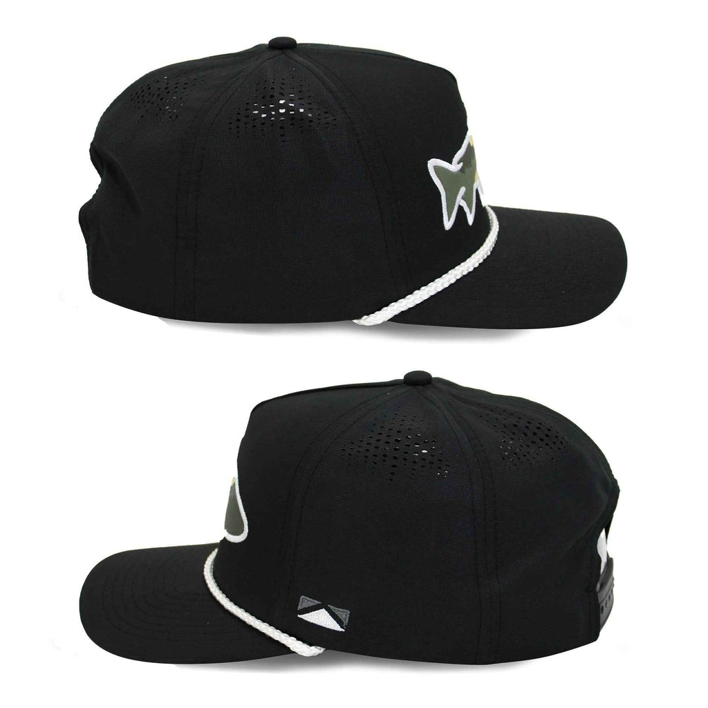 Sunset Fish Silhouette Cap - 5-Panel Performance Rope Cap