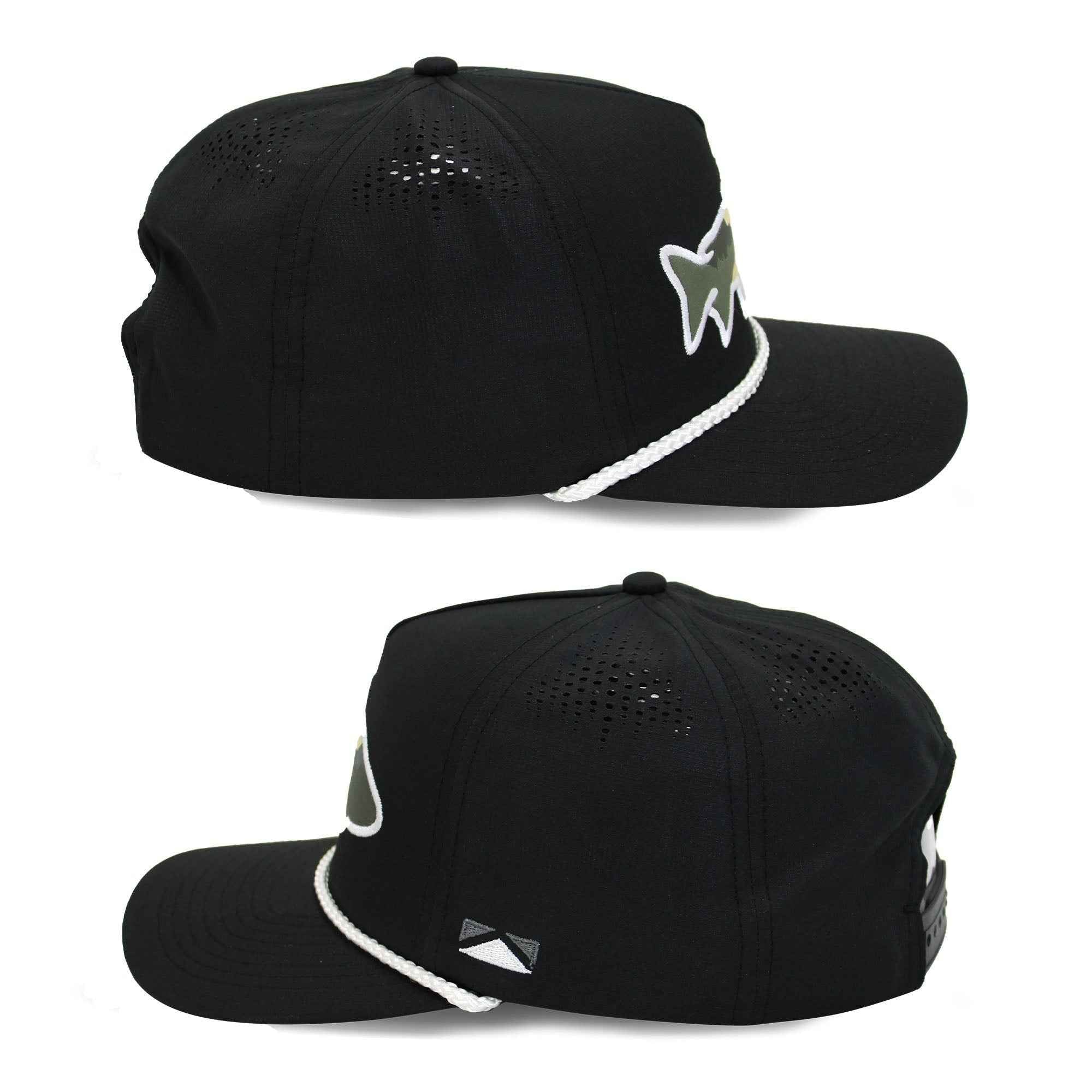 Sunset Fish Silhouette Cap - 5-Panel Performance Rope Cap
