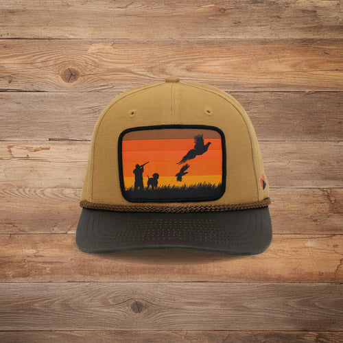 Canvas Upland Flush Patch Hat with Wax Cloth Visor