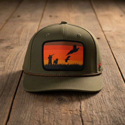 Canvas Upland Flush Patch Hat with Wax Cloth Visor