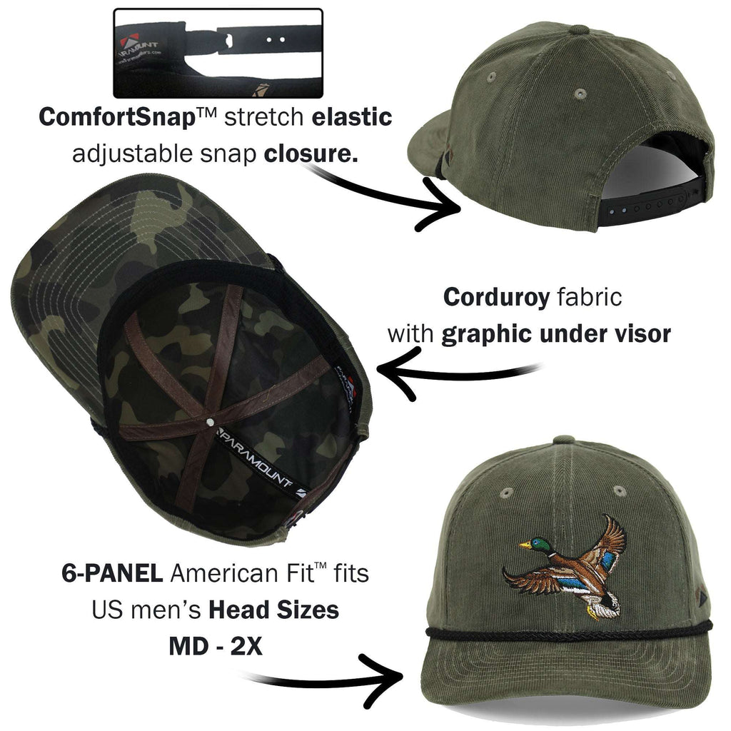 Clear Water Trading Co. — Corduroy Mallard Drake Performance Cap - Clear Water Trading Co.