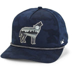 Wolf Howl Cloud Texture Snap-Back 5-Panel Rope Cap