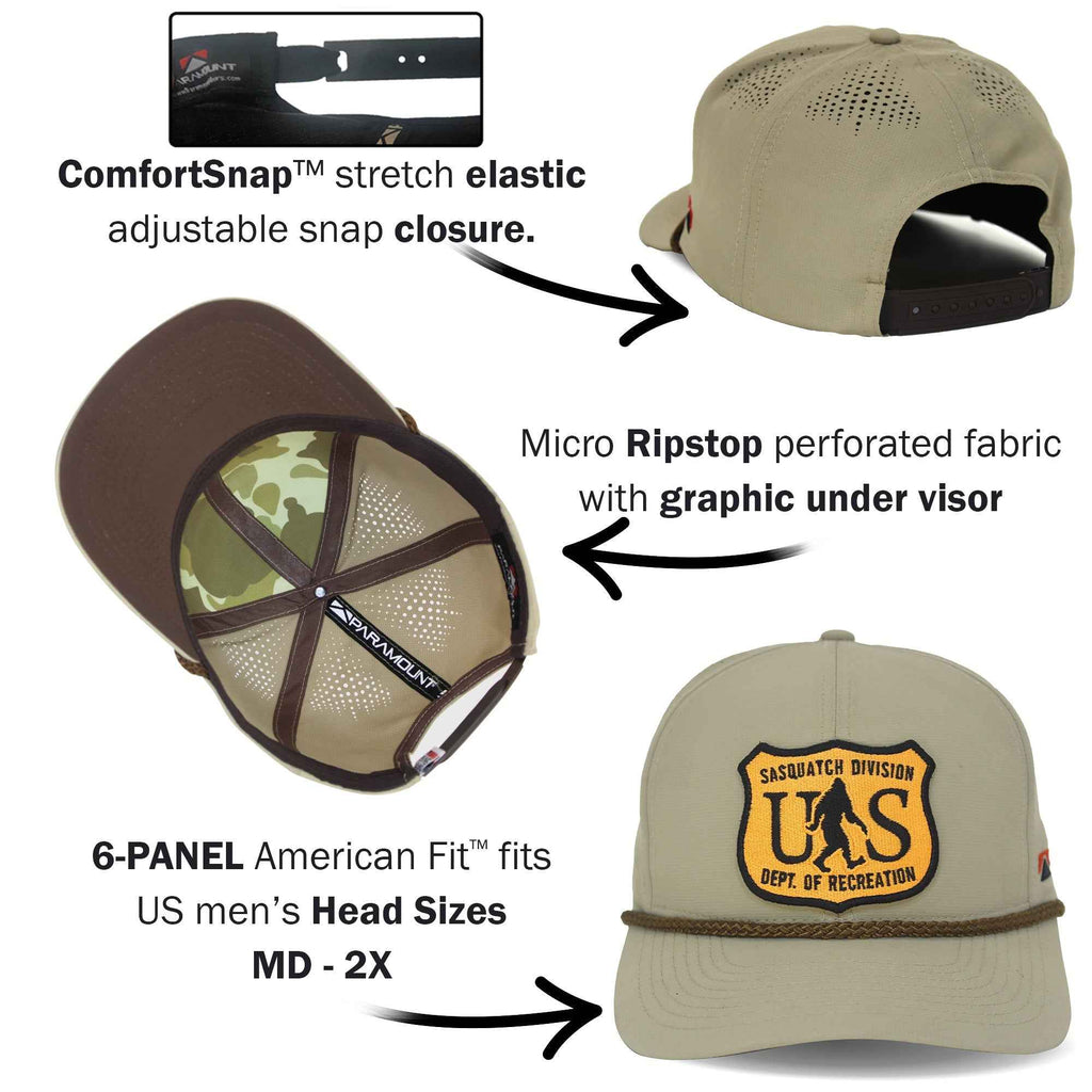Bigfoot Forestry Hat - Department of Recreation Forestry Cap