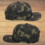 Clear Water Trading Co. — Black Lab Performance Rope Cap (Old‑School Camo)