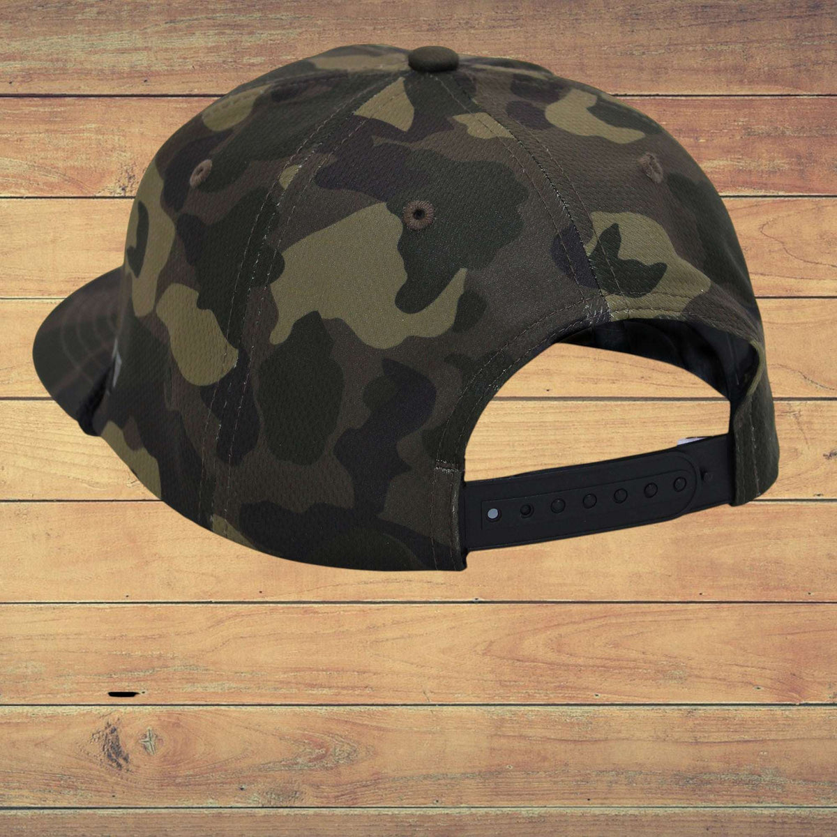 Clear Water Trading Co. — Black Lab Performance Rope Cap (Old‑School Camo) - Clear Water Trading Co.