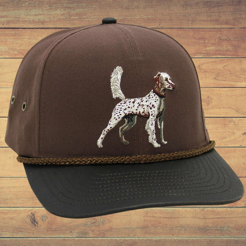 Clear Water Trading Co. — English Setter Wax‑Visor Wildlife Cap - Clear Water Trading Co.