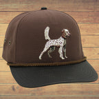 Clear Water Trading Co. — English Setter Wax‑Visor Wildlife Cap