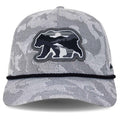 Sunset Bear Trucker Hat with Cloud Texture - 5-Panel Design
