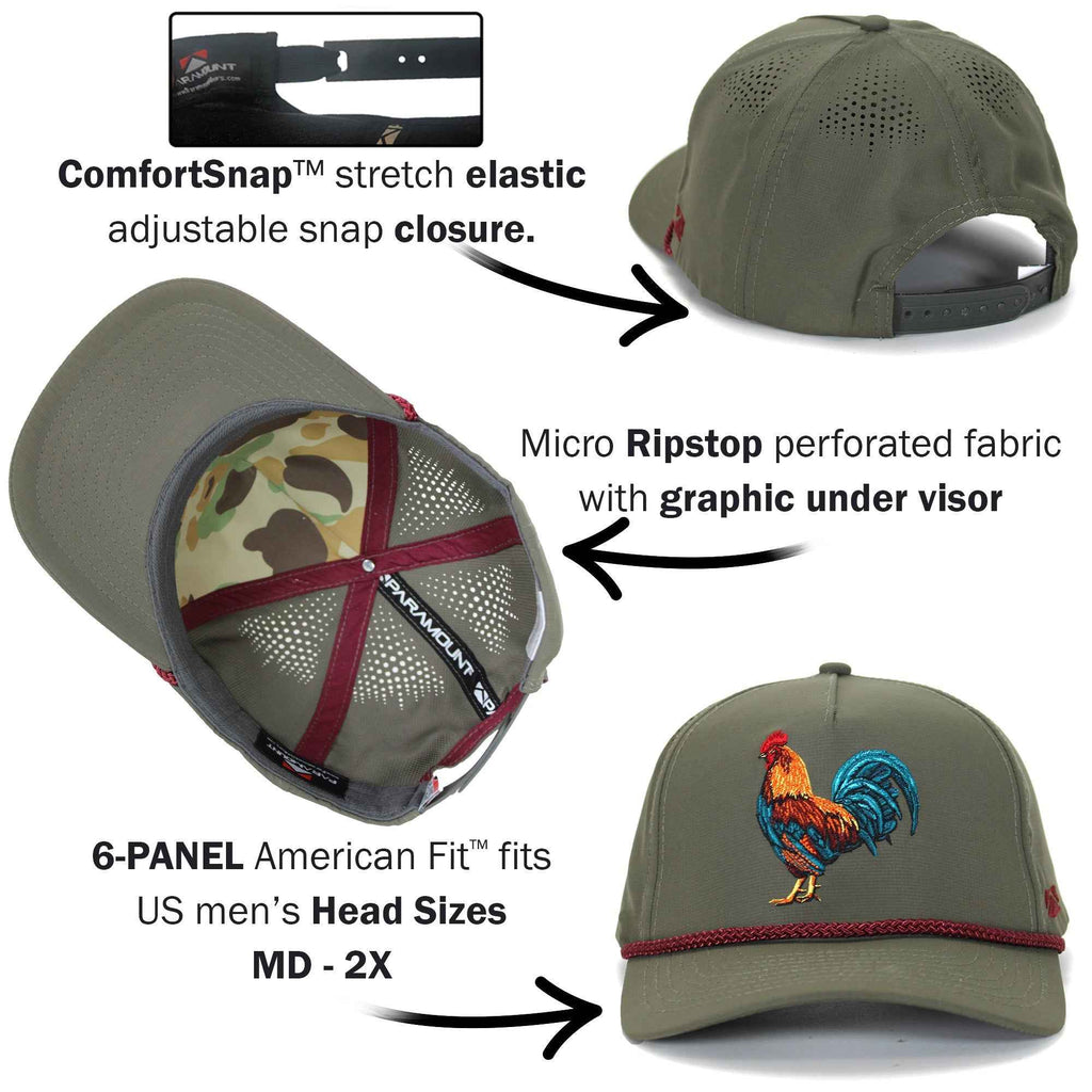 Cock of the Walk Trucker Hat - Stylish 5-Panel Rooster Headwear
