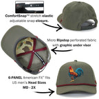 Cock of the Walk Trucker Hat - Stylish 5-Panel Rooster Headwear