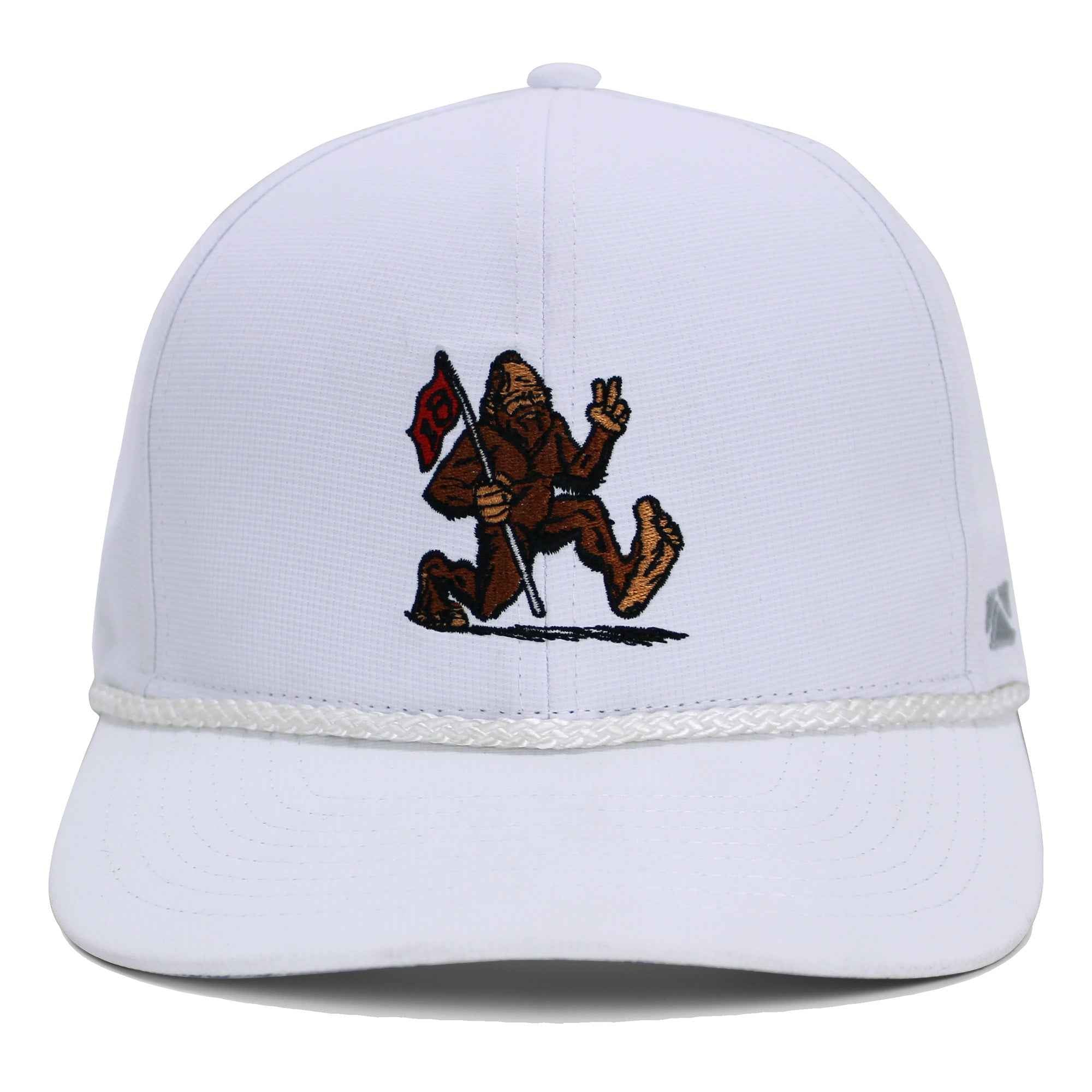 Golf Sasquatch Bigfoot Final Hole Snap-Back Performance Rope Cap