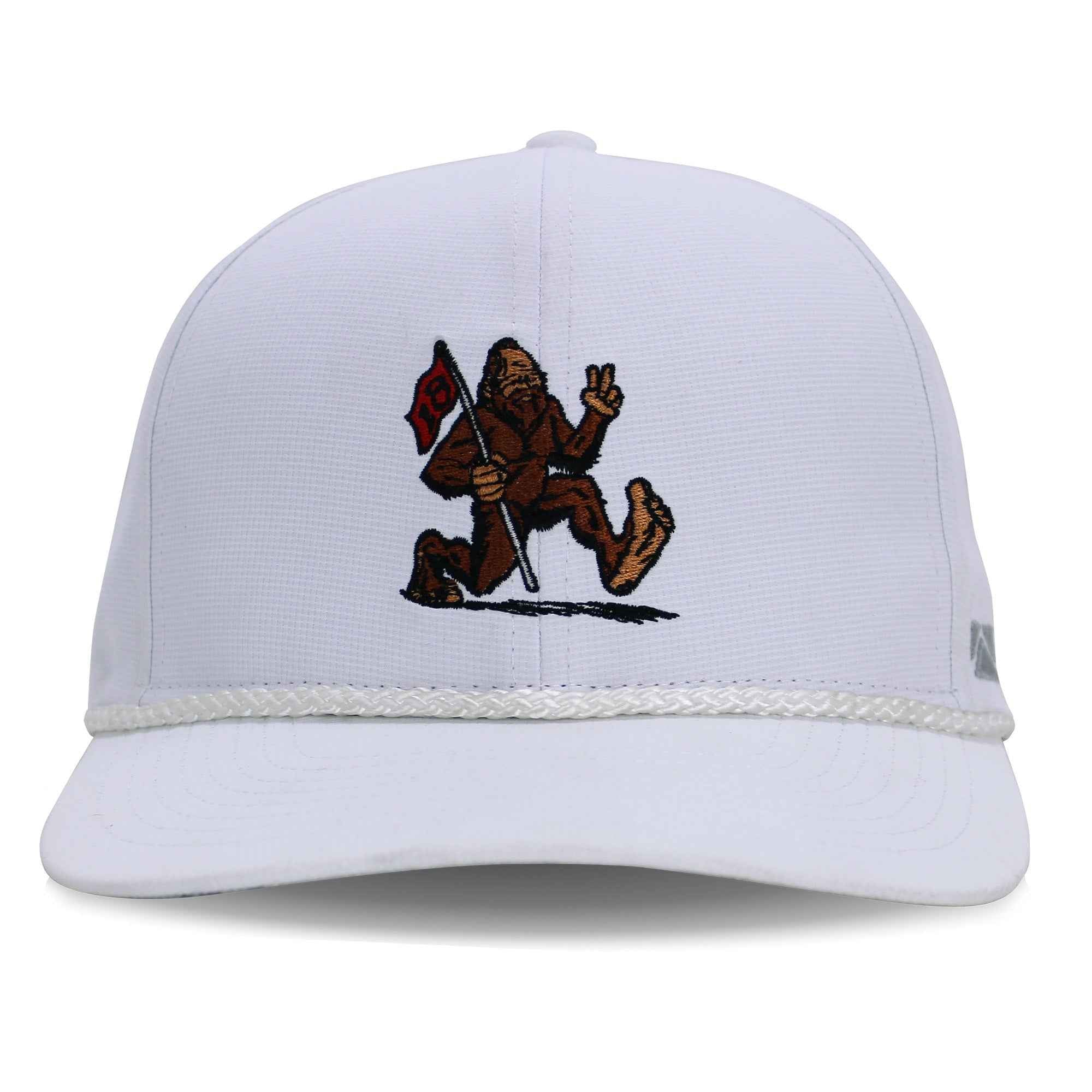 Golf Sasquatch Bigfoot Final Hole Snap-Back Performance Rope Cap