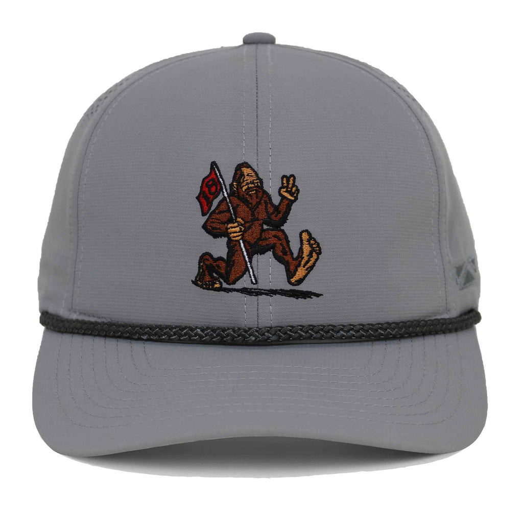 Golf Sasquatch Bigfoot Final Hole Snap-Back Performance Rope Cap