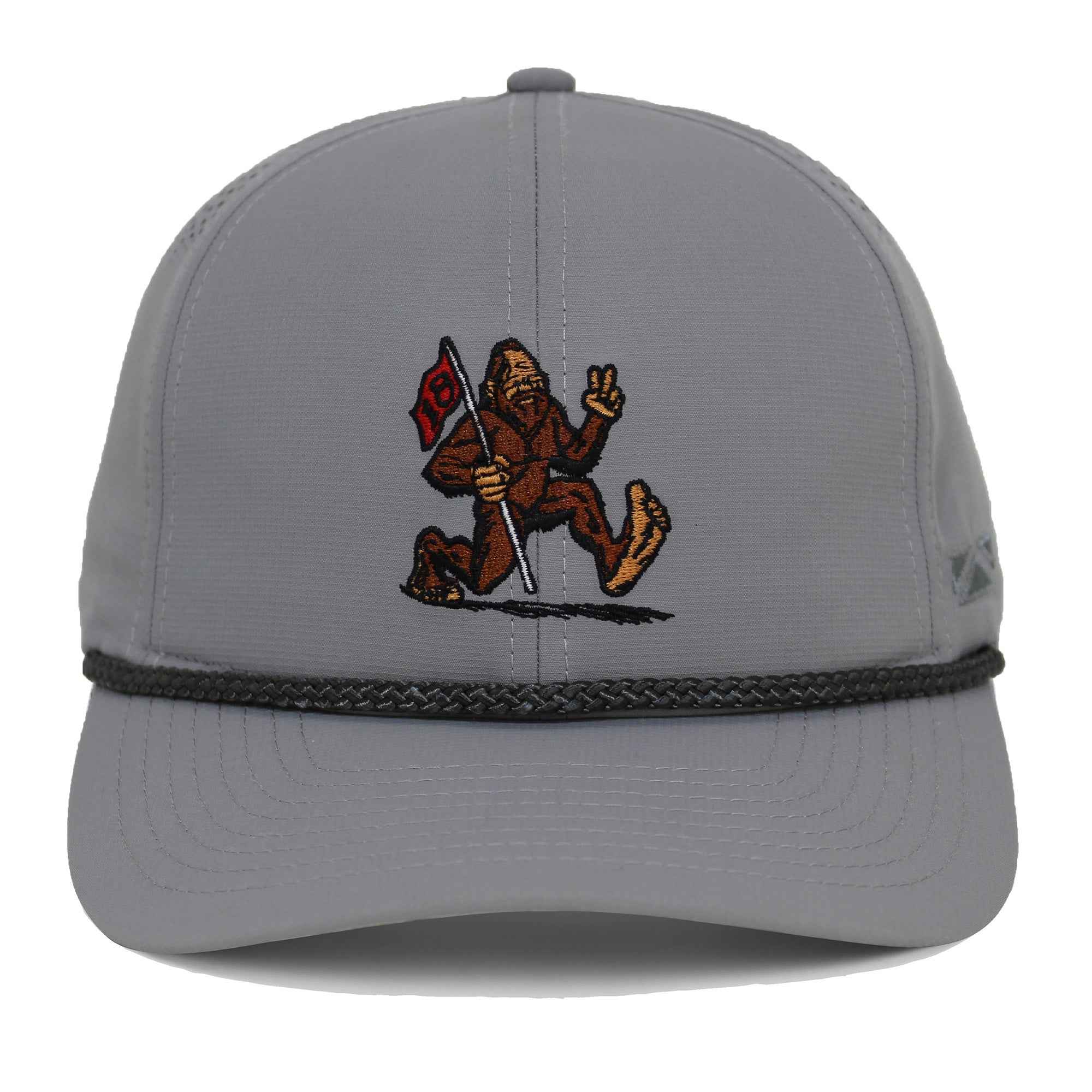 Golf Sasquatch Bigfoot Final Hole Snap-Back Performance Rope Cap