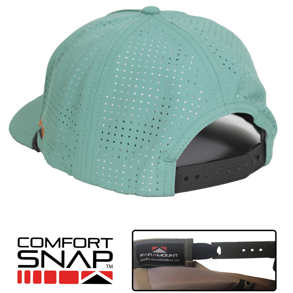 Redfish Perforated Performance Rope Cap — Breathable Fishing Trucker Hat