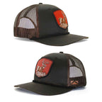 Vintage Wax Cloth Snap-Back Deer Patch Cap