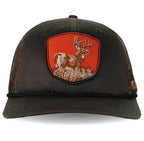 Vintage Wax Cloth Snap-Back Deer Patch Cap