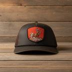 Vintage Wax Cloth Snap-Back Deer Patch Cap