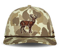 Old School Standing Deer Whitetail Camo Hat | Clear Water Trading Co. - Clear Water Trading Co.