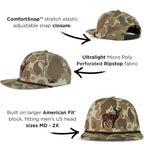 Old School Standing Deer Whitetail Camo Hat | Clear Water Trading Co.